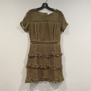 Liquorish Laced Olive Green Dress - Girls Size 14/42